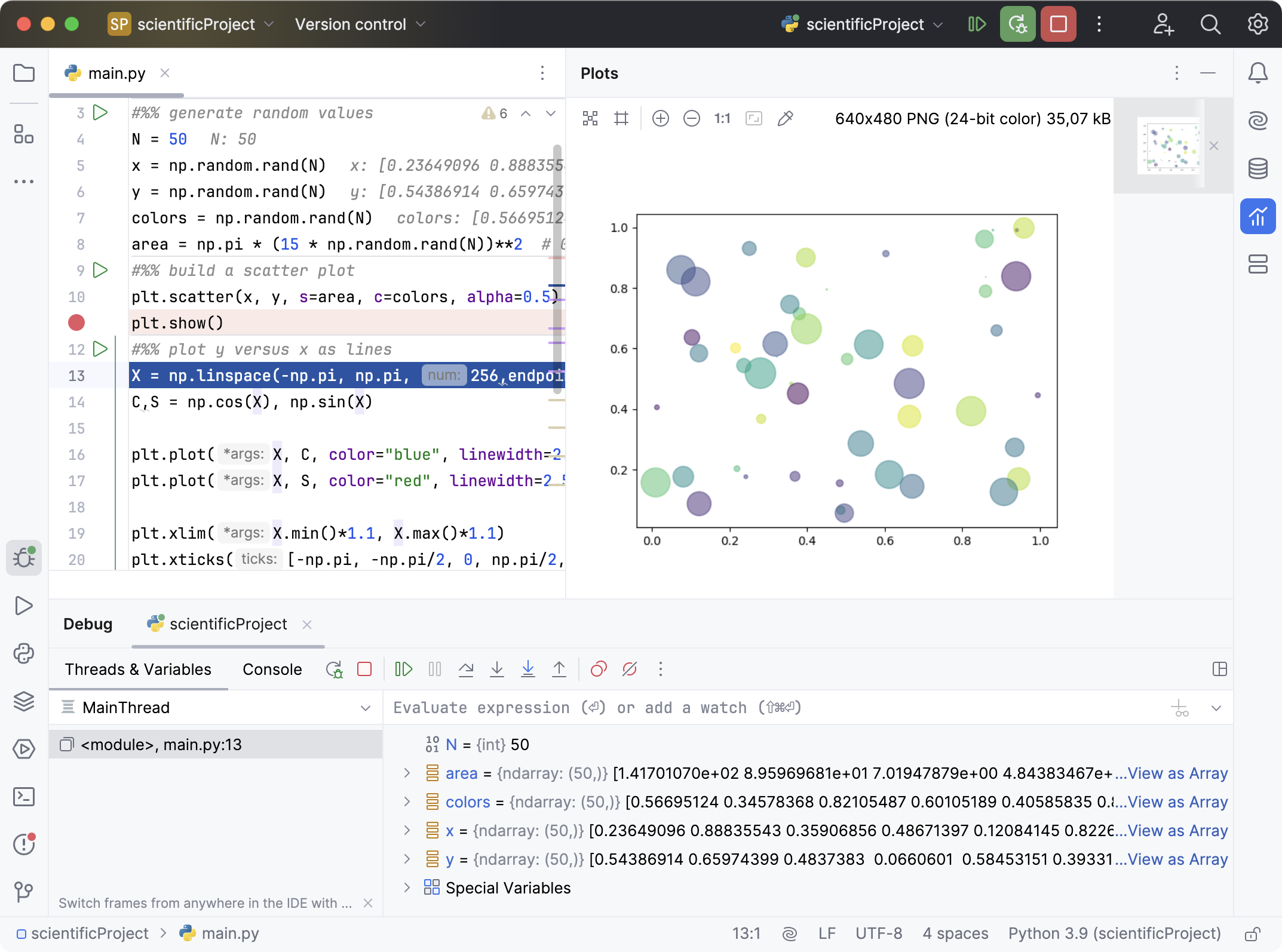 Matplotlib 调试