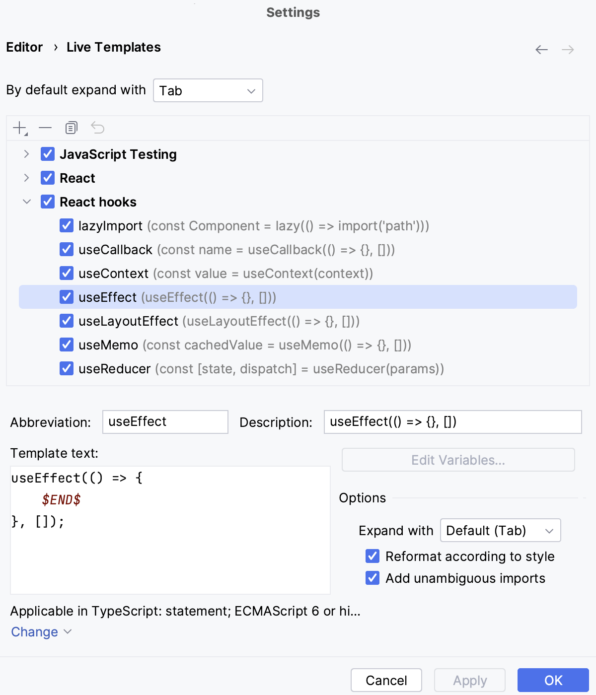 实时模板：React 和 React hooks